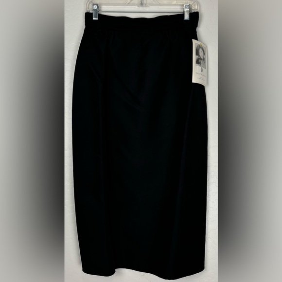 NEW Gunne Sax Jessica McClintock Black Taffeta Formal Evening Maxi 11 USA 0441 - Picture 1 of 7